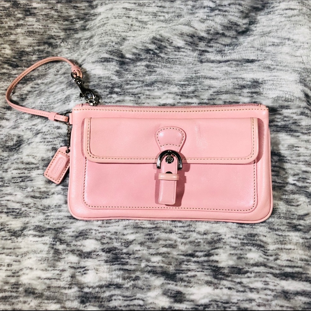 Coach Pink Leather Wrislet